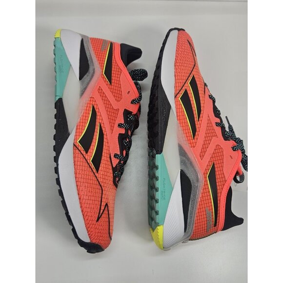 Reebok Nano X2 TR Adventure Mens 9 Sneaker Cross Fit‎ Workout Orange Flame Multi